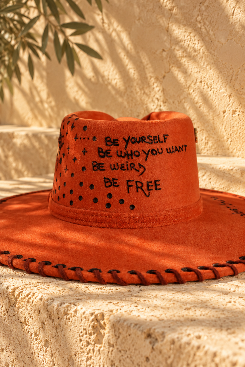 "Just breathe" hat