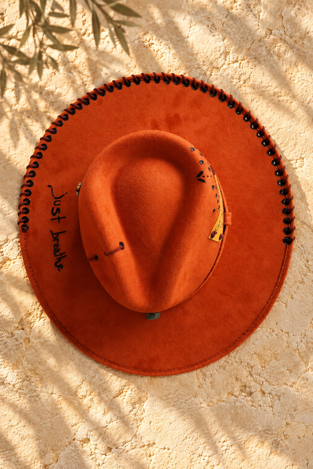 "Just breathe" hat